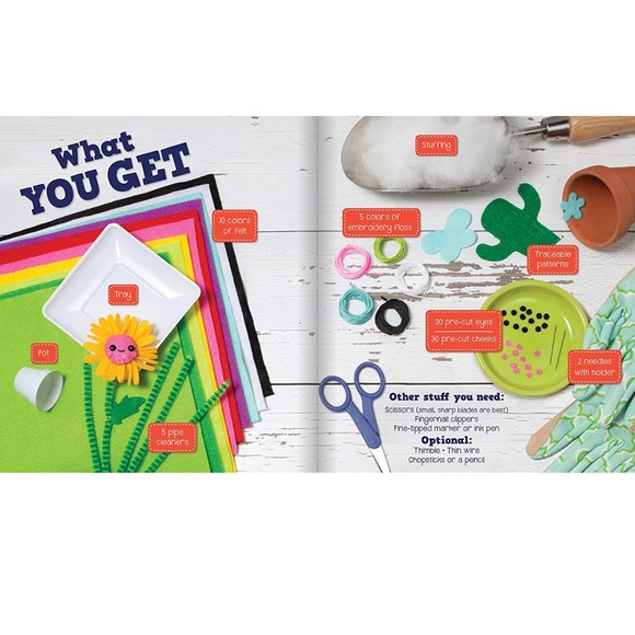 💕Sew Mini Gardens (Klutz Craft Kit) - Picture 3 of 9